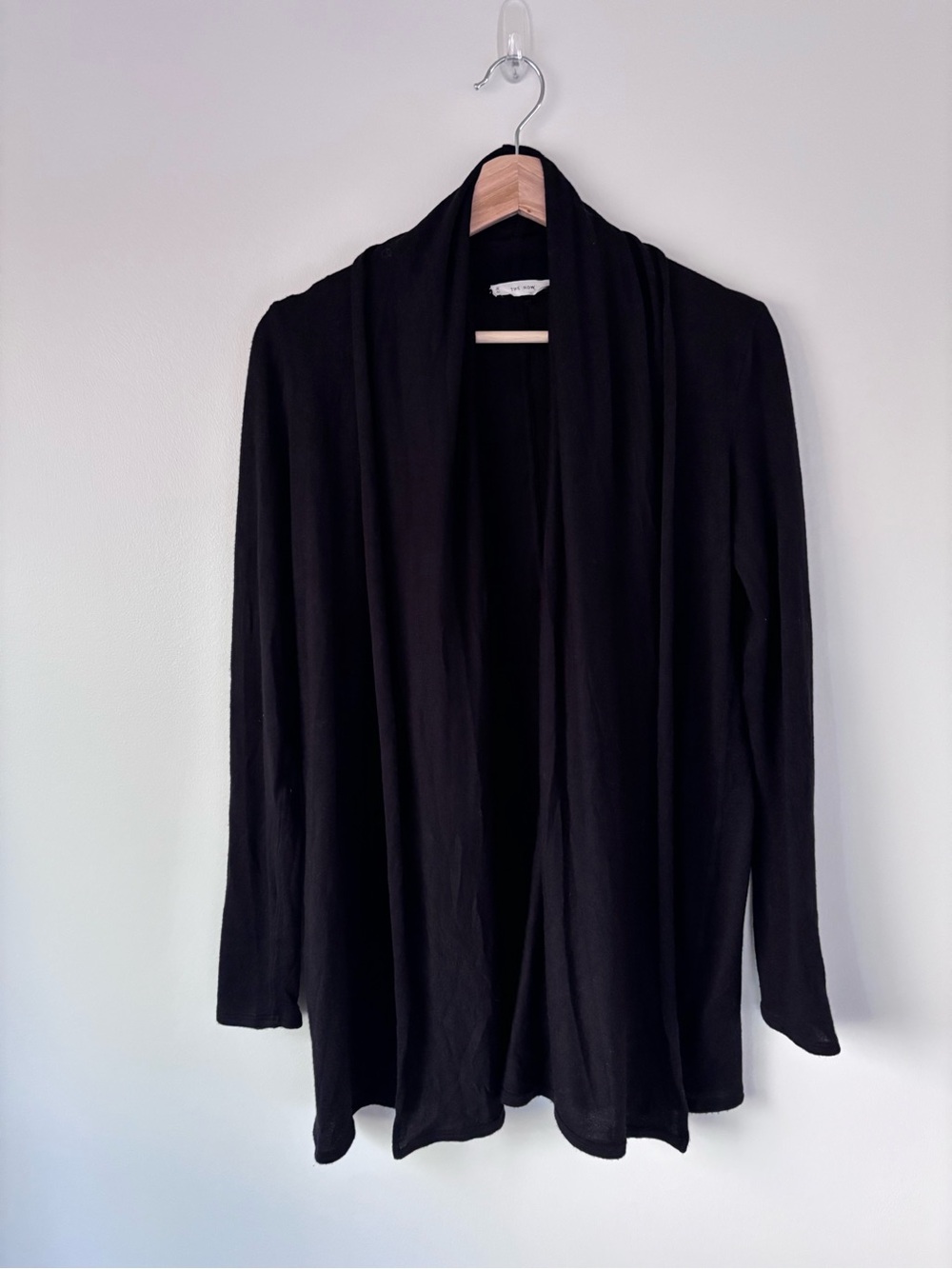 The Row Knightsbridge Quiet Luxury Open Front Cardigan in Black (Size Large) - Picture 2 of 10